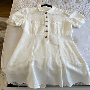 Stone cold fox linen dress